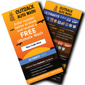 Ultimate Wash Codes (Single Use Per Card)